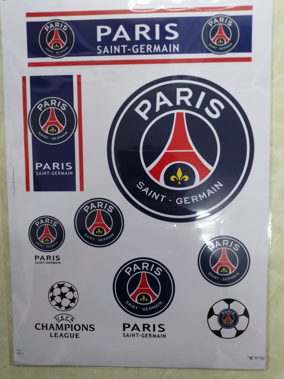 Bộ sticker logo các CLB dán xe, điện thoại, laptop...