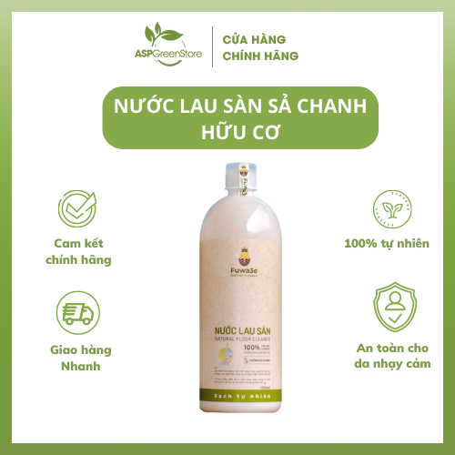Nước lau sàn sả chanh 1L (Sả chanh) đậm đặc