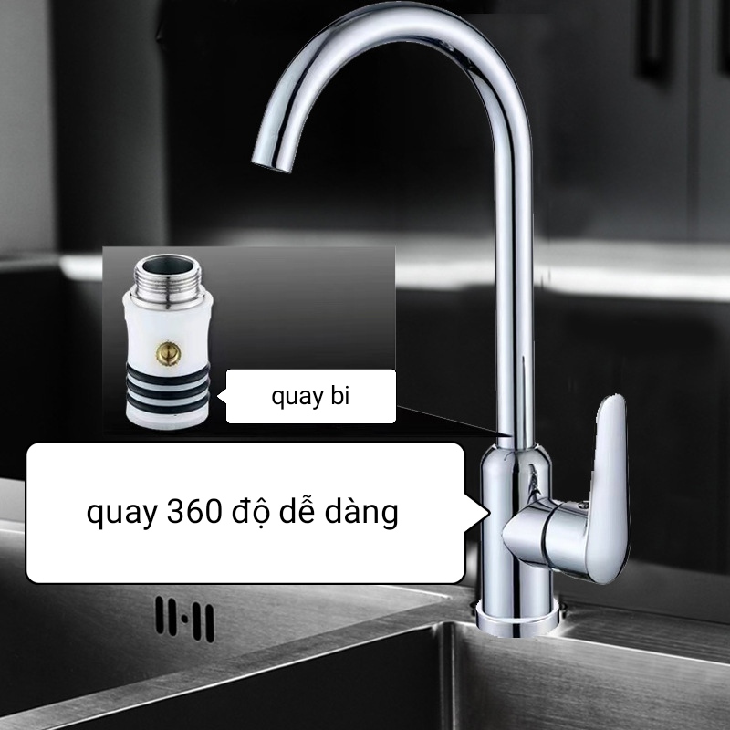 Vòi rửa bát nóng lạnh cao cấp Lukas Korea