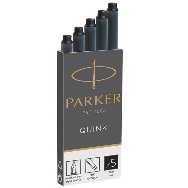 Hộp 5 ống mực parker 1950382 - mực đen