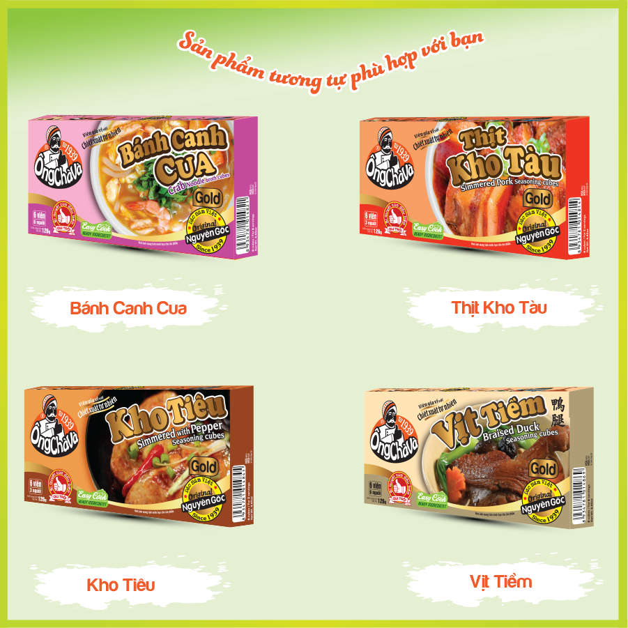 Ong Cha Va Spicy Curry Cubes Gold 120gr