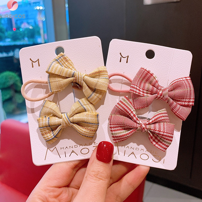 [HCM]Set 2 Kẹp Tóc Nơ Phong Cách Cổ Điển - kireicos