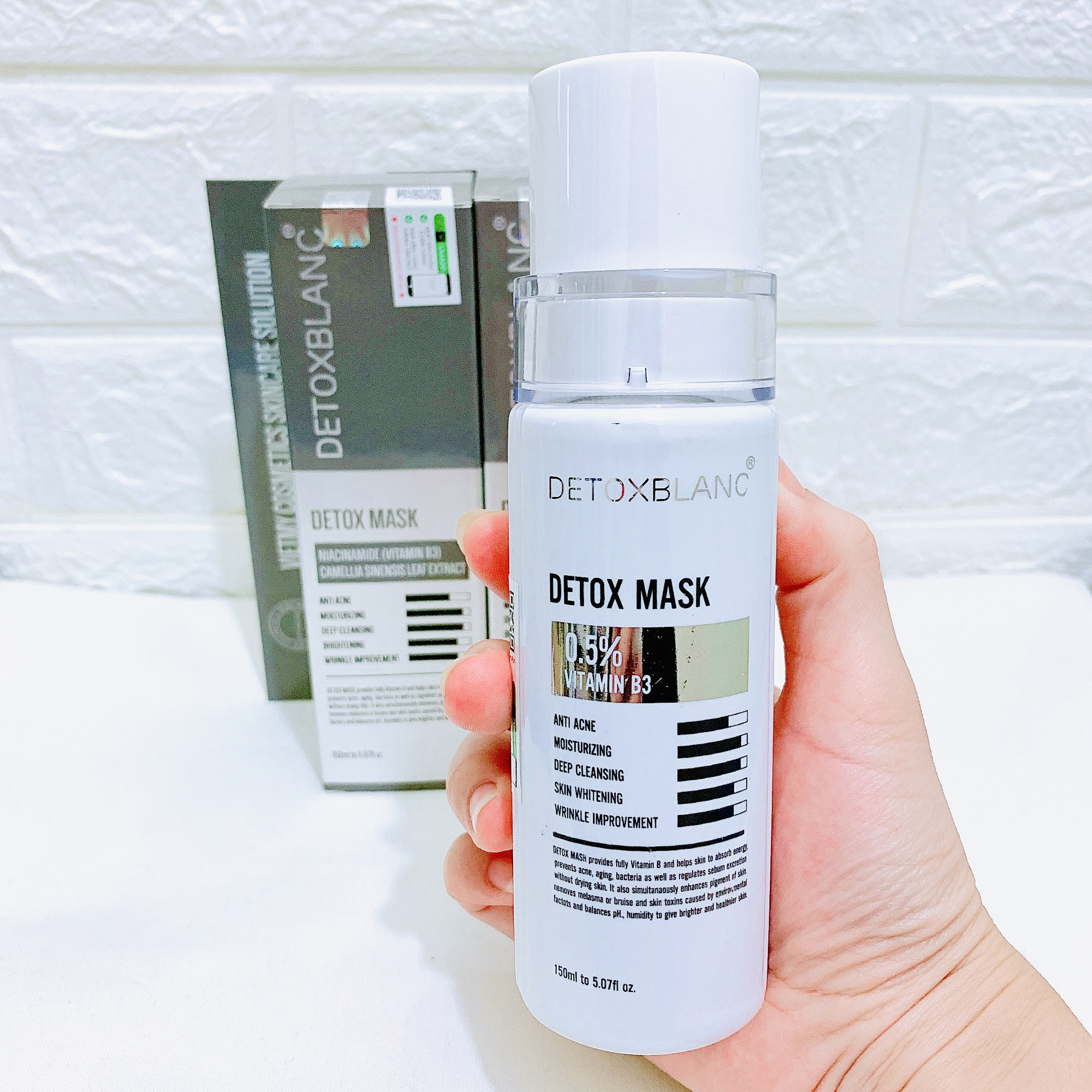 Mặt nạ thải độc trắng da DetoxBlanc