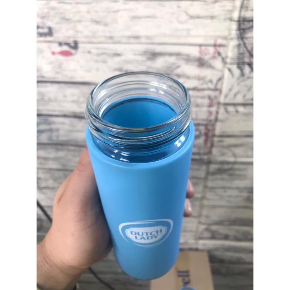 Bình Nước Thủy Tinh Bọc Nhựa 450ML