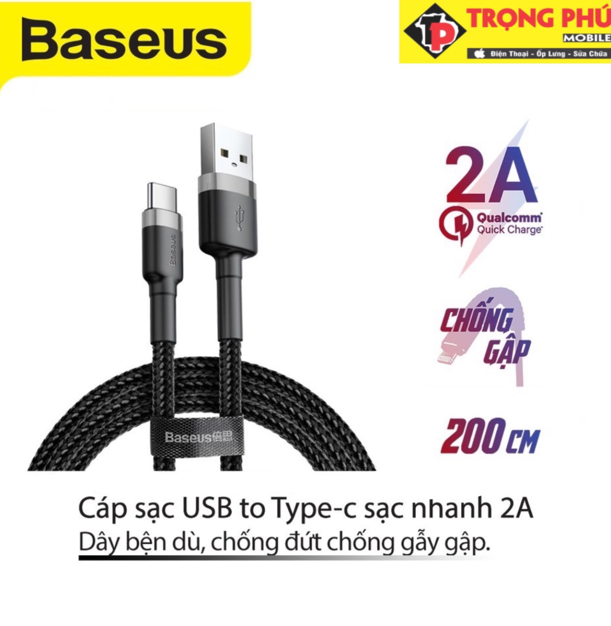 Cáp sạc Baseus Cafule Cable - Type - C, Micro, sạc nhanh, truyền dữ liệu