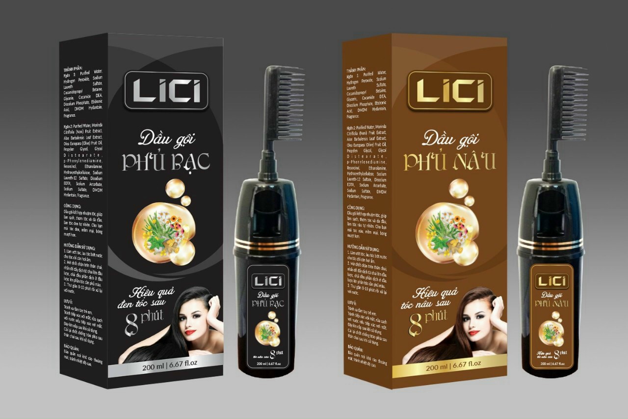 Dầu gội phủ bạc Lici 200ml