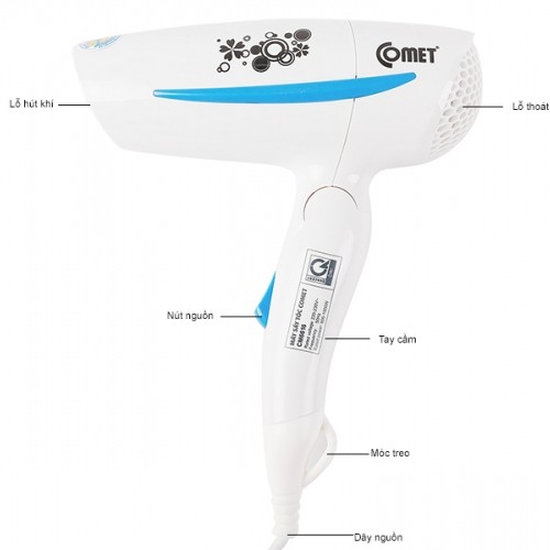 Máy sấy tóc COMET - CM6616 - Hàng Chính Hãng
