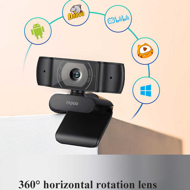 Webcam RAPOO C200 độ phân giải HD 720P - Hãng phân phối chính thức