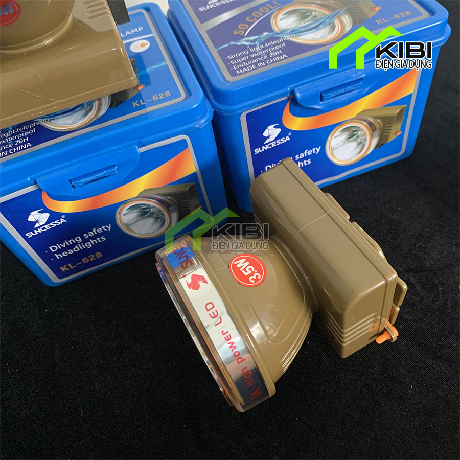 Đèn pin đội đầu, đèn pin sạc KL 628