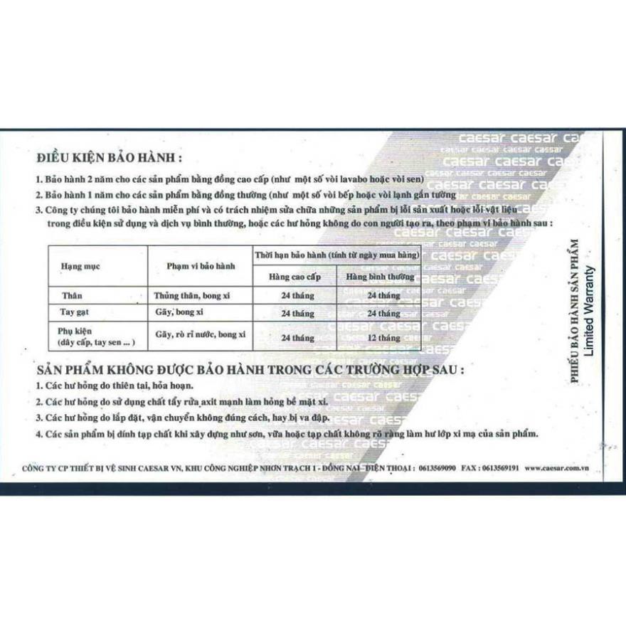 Vòi bếp lạnh gắn chậu Caesar K022C