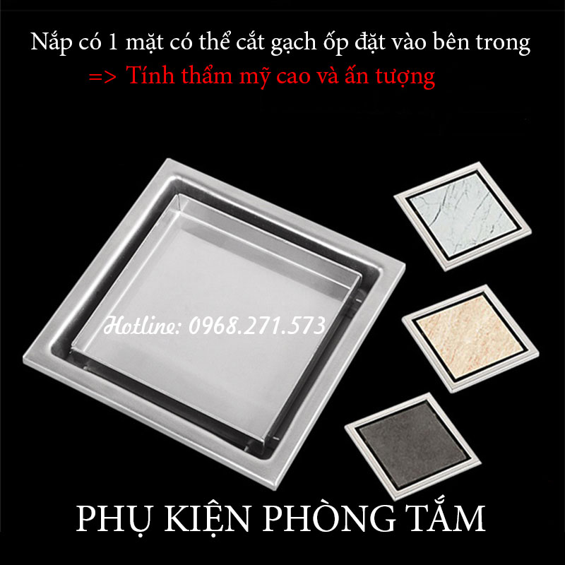 Combo 10 sản phẩm ga thoát sàn inox 304