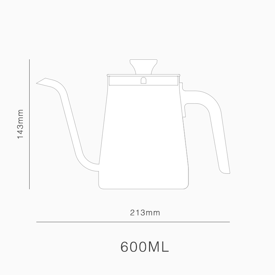 Bình rót cafe vòi dài Samadoyo F122B 600mL
