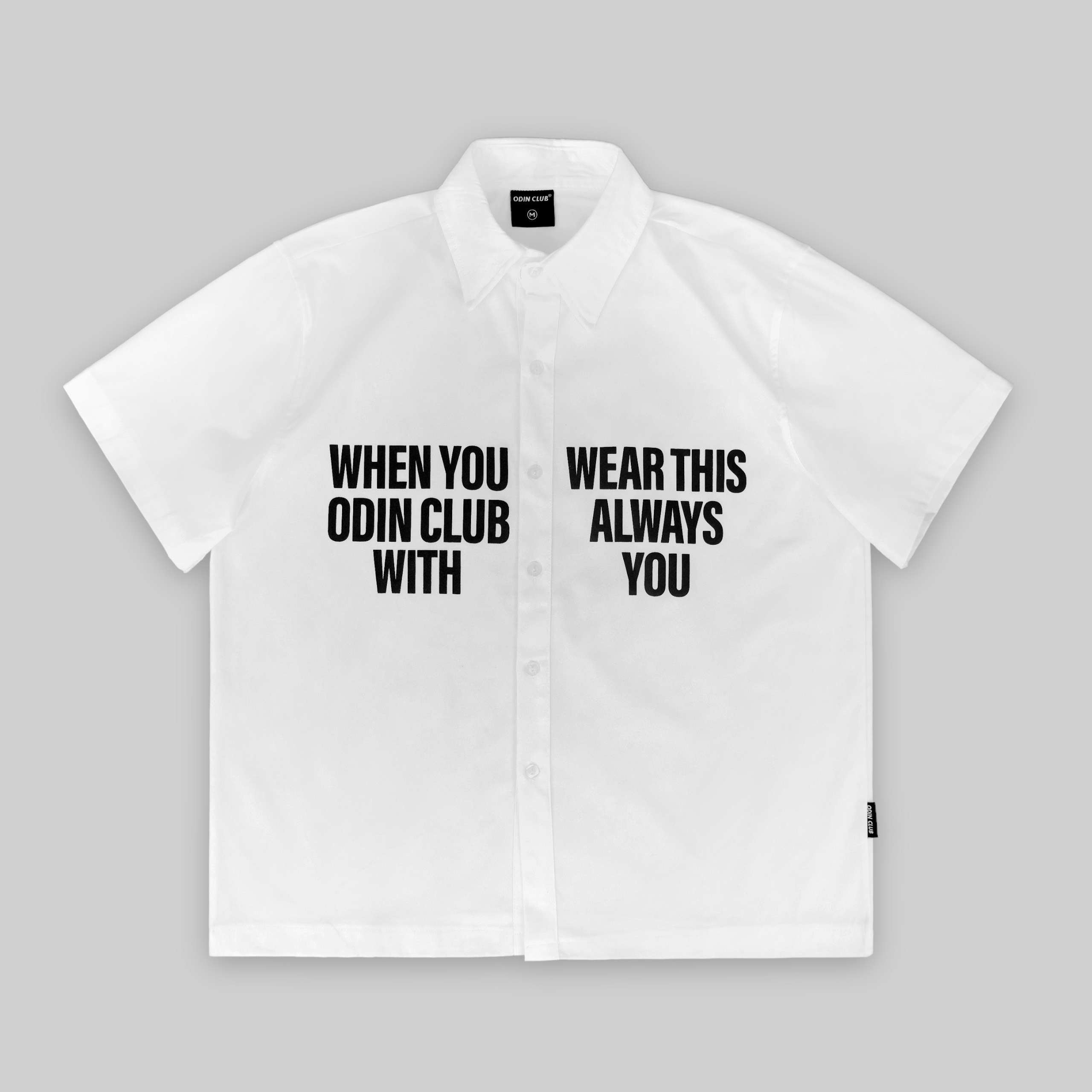 Áo sơ mi cộc tay Type Odin Club, Áo sơ mi cộc tay thời trang nam nữ unisex, Local Brand ODIN CLUB