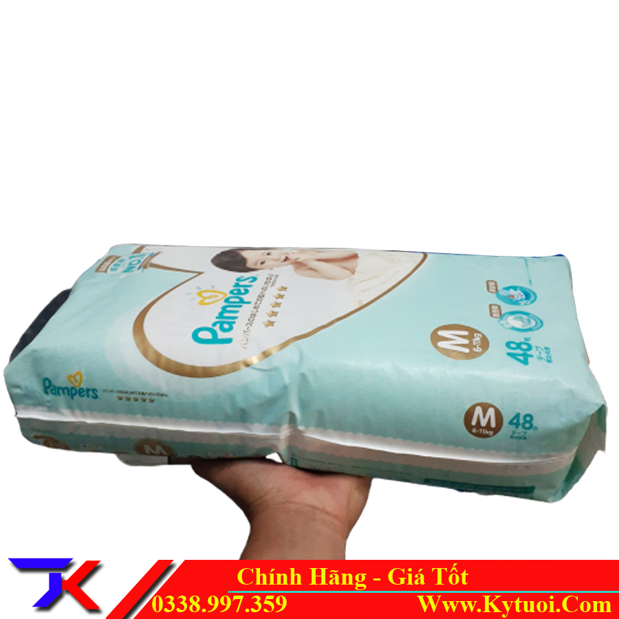 Tã giấy Pampers nội địa Nhật M48, S60, L40