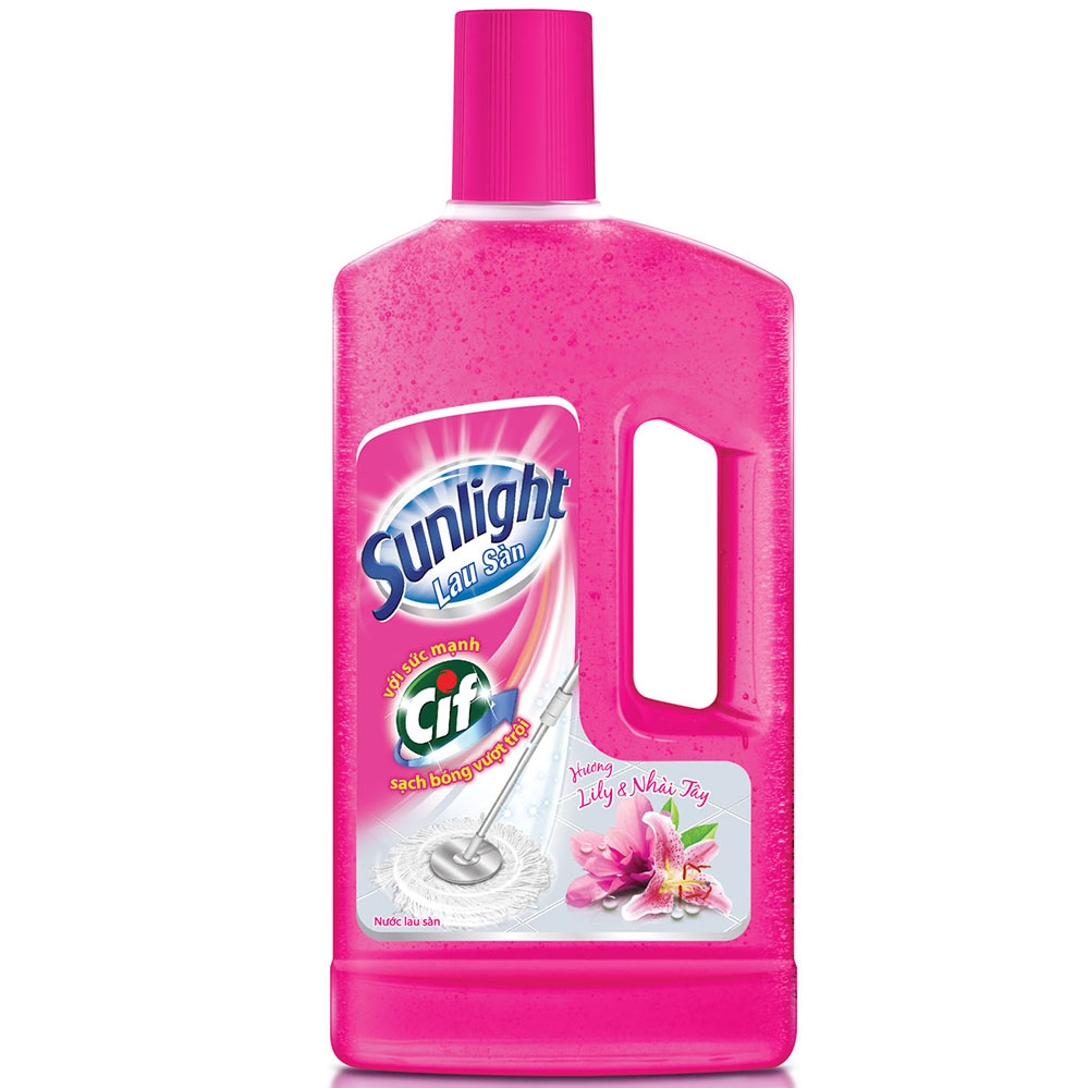 Nước lau sàn Sunlight 1kg hoa thiên thảo