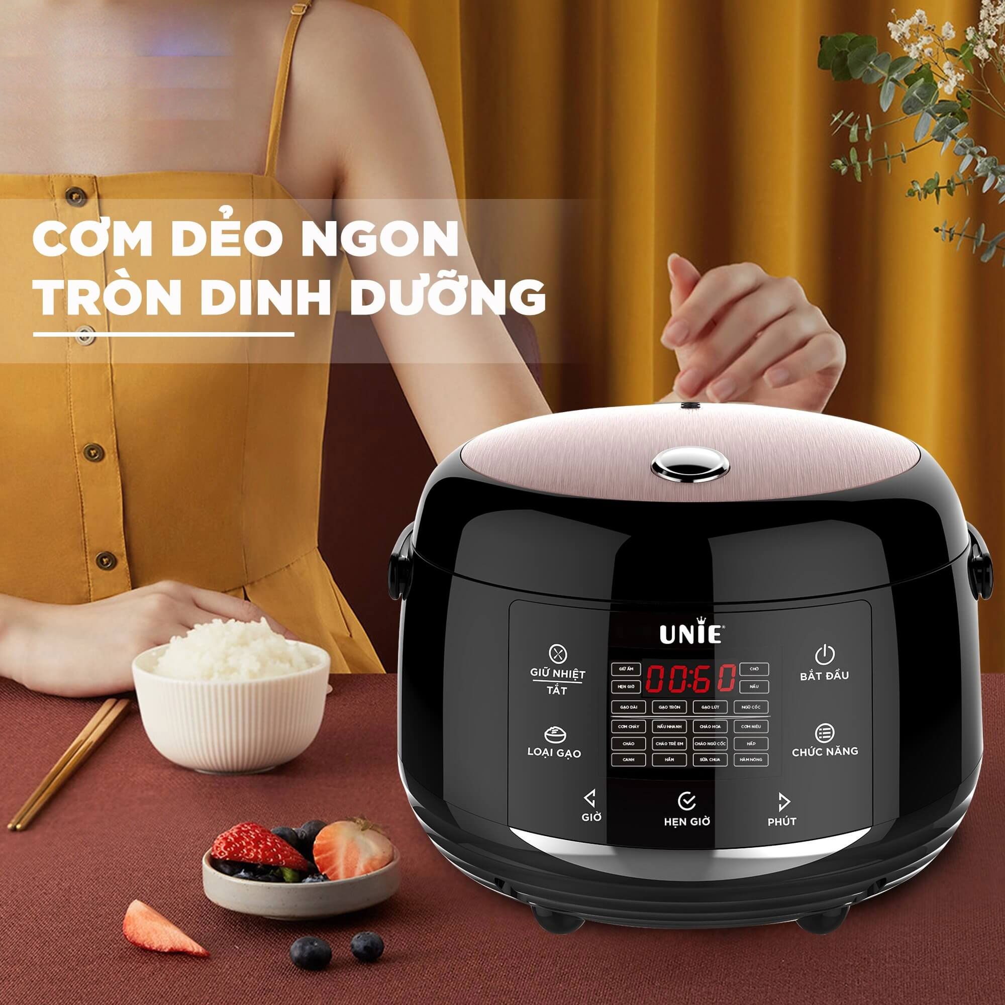 Nồi cơm điện UNIE UEC1572B - Điện Máy Tiện Lợi 247 - Giao hàng miễn phí