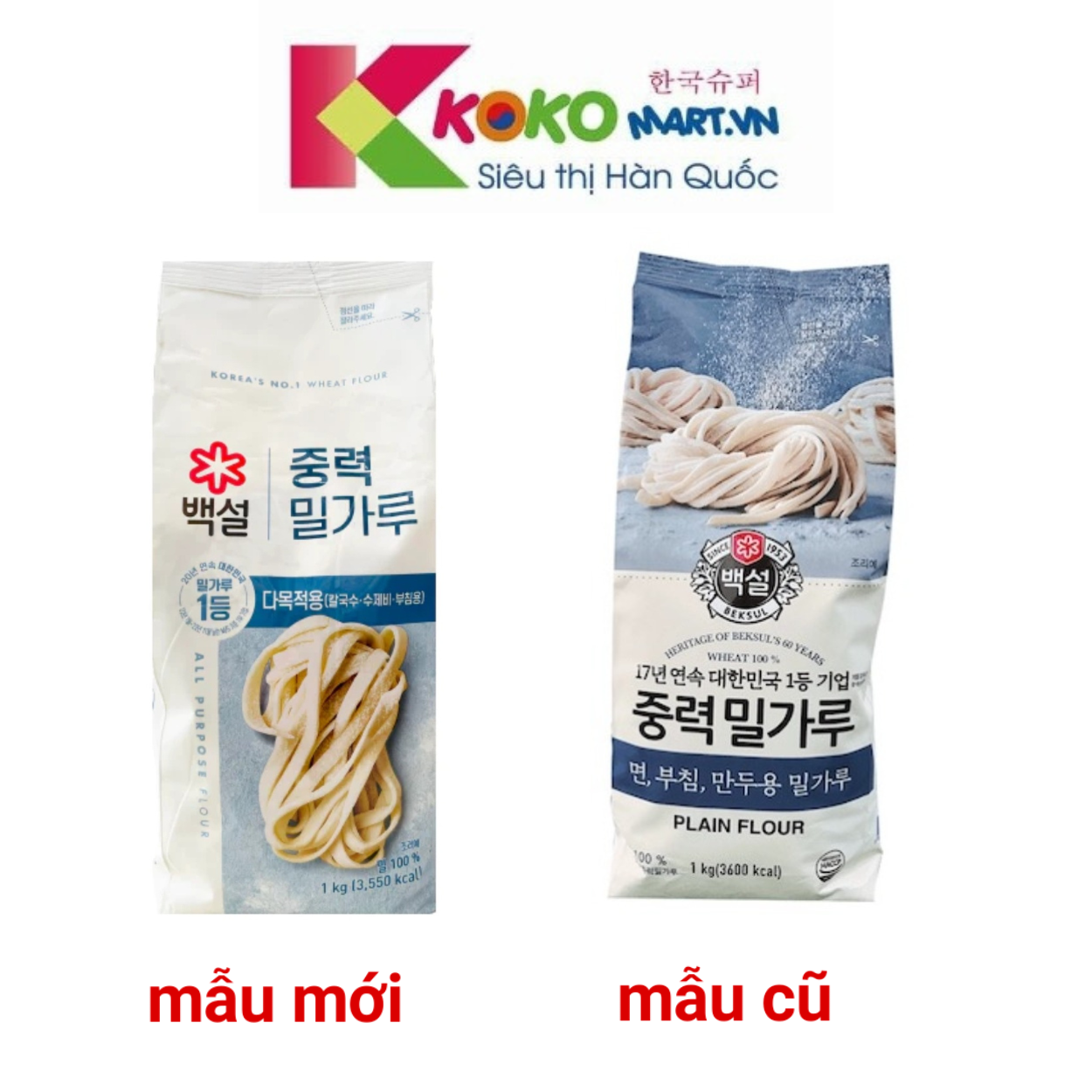 Bột mì đa dụng số 11 Beksul Hàn Quốc 1kg