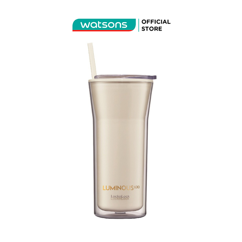 Ly locknlock bucket cold cup with straw luminous 630 770ml