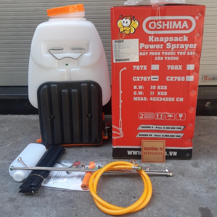 Máy phun thuốc trừ sâu oshima 768 động cơ 2 thì