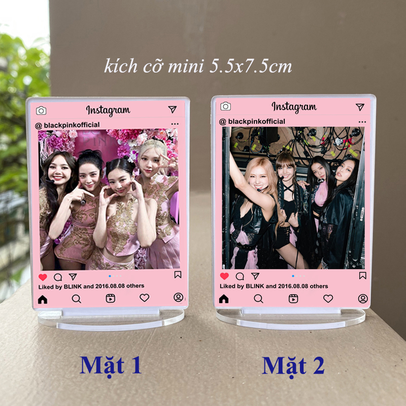 Tượng instagram Blackpink kích cỡ mini ( in 2 mặt khác nhau )
