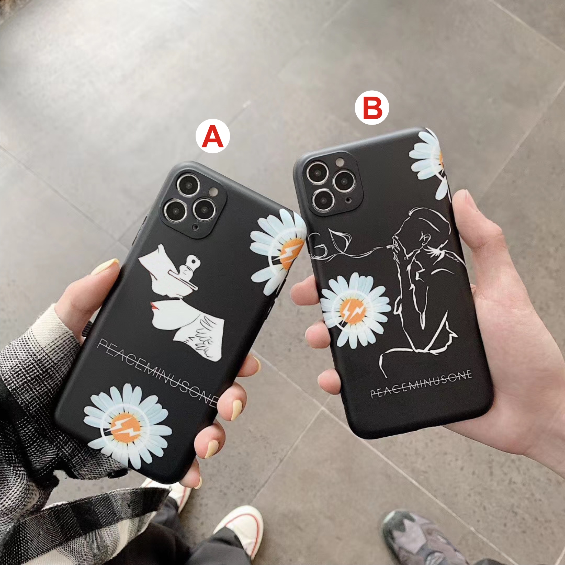 Ốp Lưng Silicon Màu Bảo Vệ CAMERA Peaceminusone