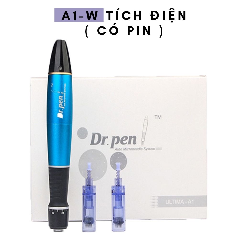 Máy phi kim dr pen a1-c máy pen máy cấy tảo cấy trắng da cấy tóc xám bọc kim loại không tích điện