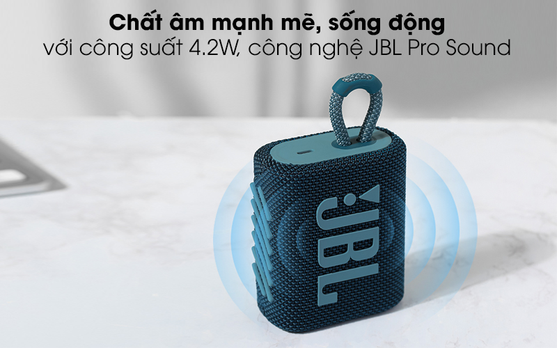 Loa Bluetooth JBL Go3 , Loa Nghe Nhạc Công Suất Lớn, Loa Bluetooth Bass Mạnh, Kháng Nước và Bụi IP67, Công Nghệ JBL Pro Sound, Kiểu Dáng Di Động, Kết Nối Bluetooth 5.1, BH uy tín 1 đổi 1