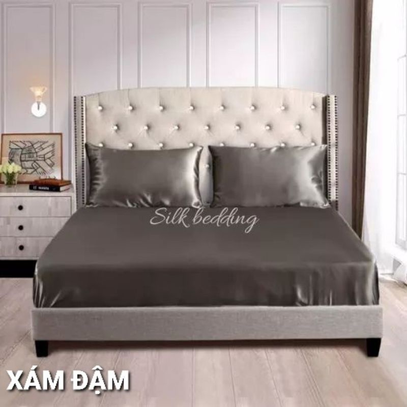 Ga (Drap) phi lụa Thái Tuấn cao cấp loại 1 ga lẻ bọc nệm đủ size ga nệm bo chun phi lụa cực mềm mịn có size cho nệm dày 20cm và 25cm. Ga lẻ bọc nệm bo chun ôm hết nệm cực đẹp giá