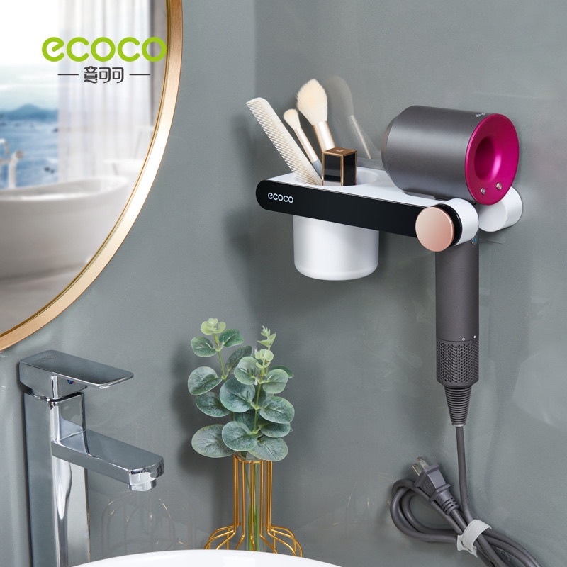 Kệ treo máy sấy tóc dyson | giá đựng đồ, máy sấy ecoco cao cấp tiện dụng 2208
