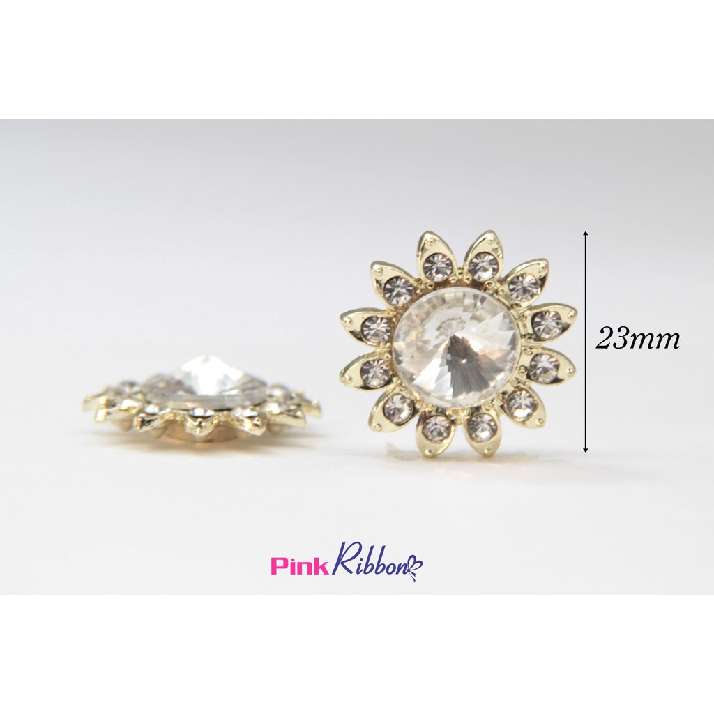 Charm mặt trời đá trong 23mm
