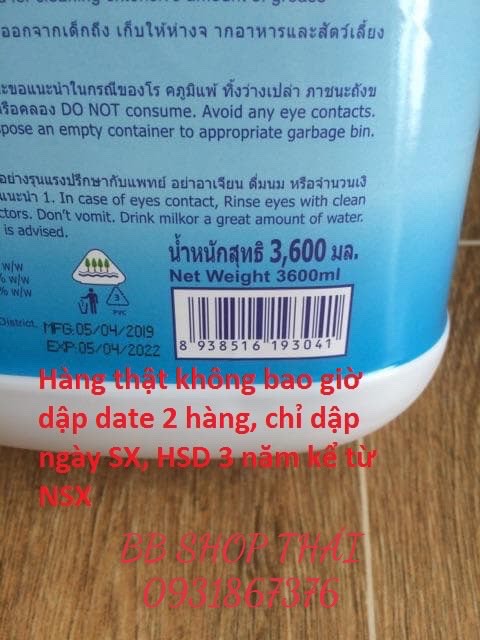 [HCM]Can Nước Rửa Chén Lipon không mùi Thái Lan