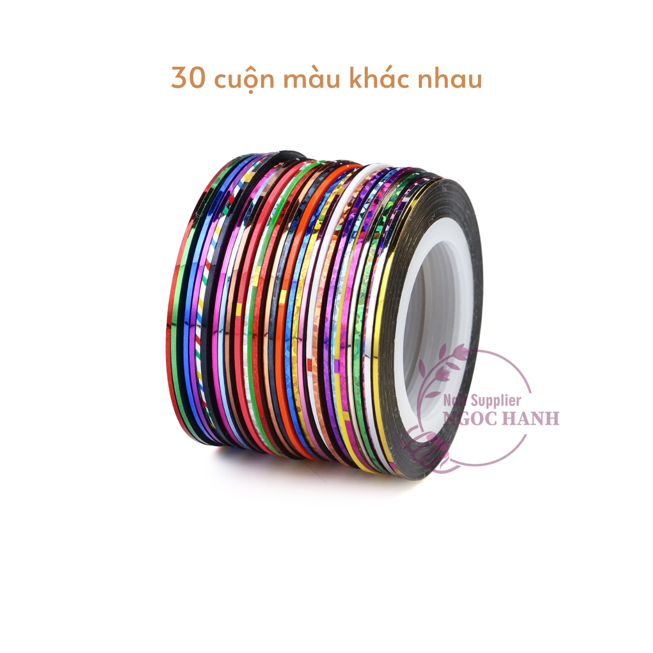 Cuộn line nail mix màu - line trang trí móng, dây trang trí nail, băng keo chỉ làm nail - P007
