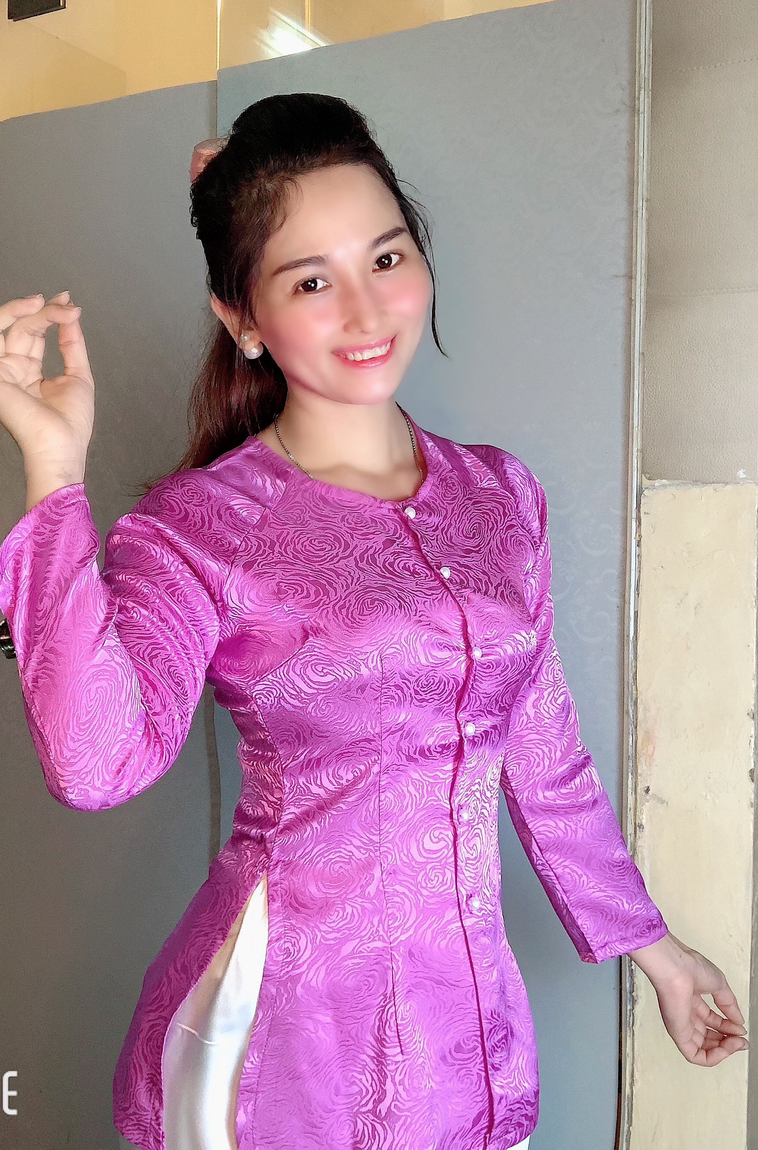 ÁO BÀ BA GẤM ĐÔNG HƯNG ( KÈM QUẦN )