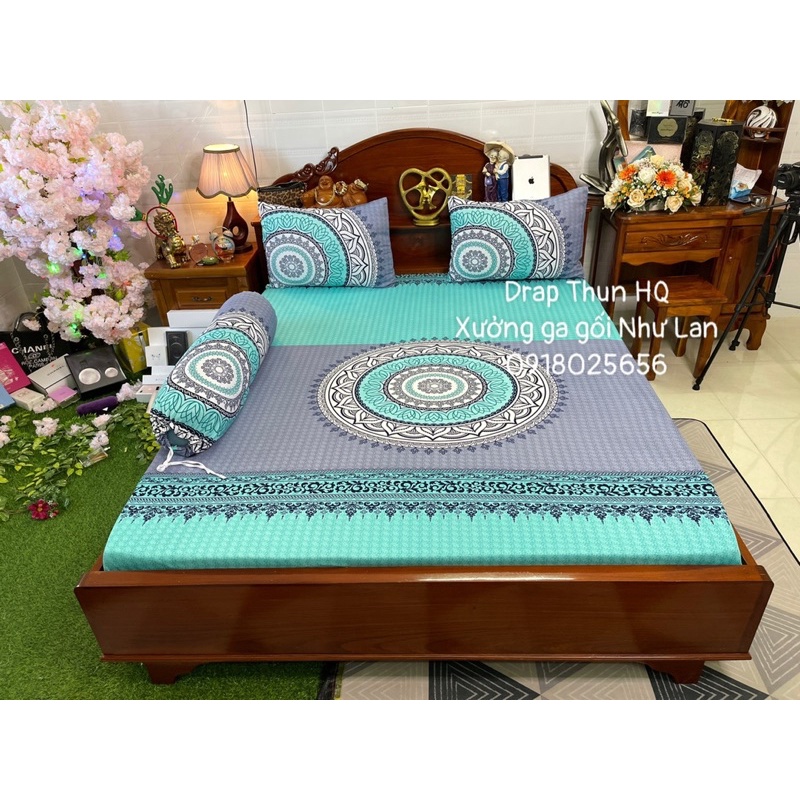 Bộ ga gối Thun Hàn Quốc giá rẽ