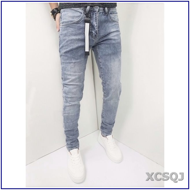 Quần jean nam cao cấp XANH BẠC cào xước 5678, không xù lông, không ra màu, chất giãn tốt v2-172
