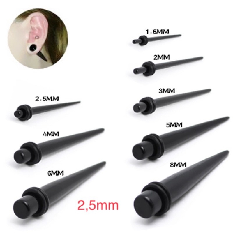 Kích nong tai size 4mm ( hàng có sẵn )