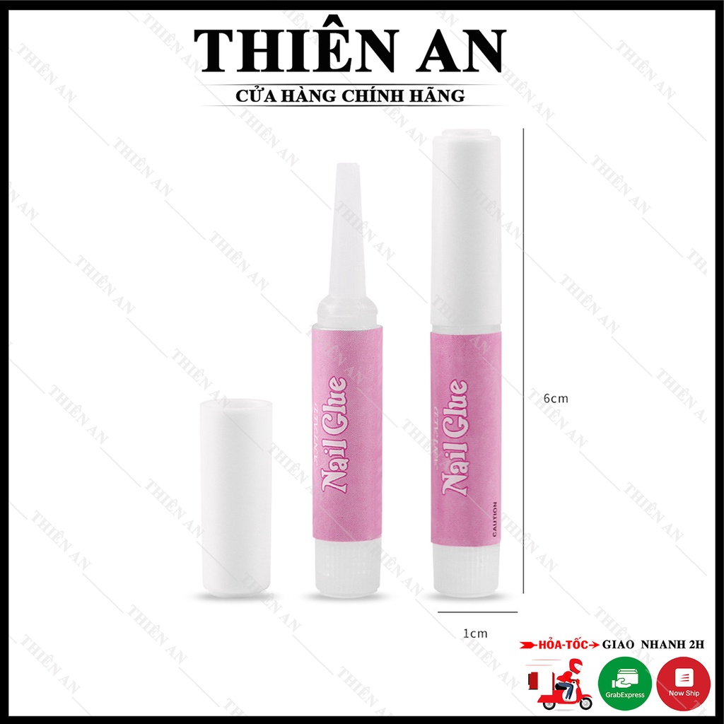 Keo dán móng mini chai 2g dính cứng tiện dụng