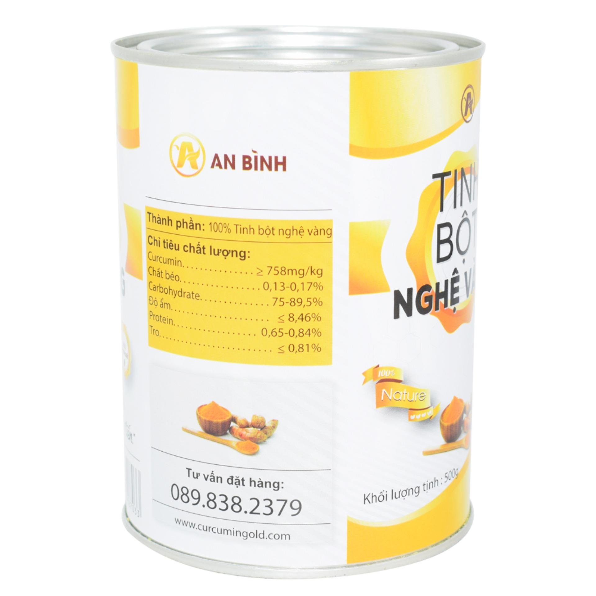 [HCM][1kg] Tinh bột nghệ vàng An Bình (2 lon)