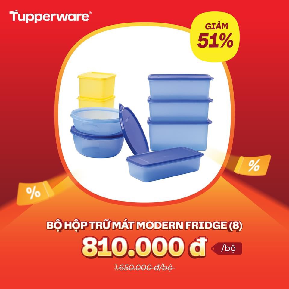 Bộ hộp trữ mát & trữ đông Tupperware Modern Set 16