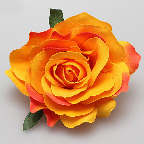 Women Sweet Big Rose Blossom Flower Wedding Bridal Hair Clip Hairpin Brooch Pin