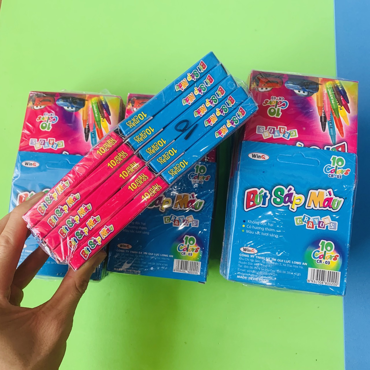 Bút sáp thơm 10 mầu