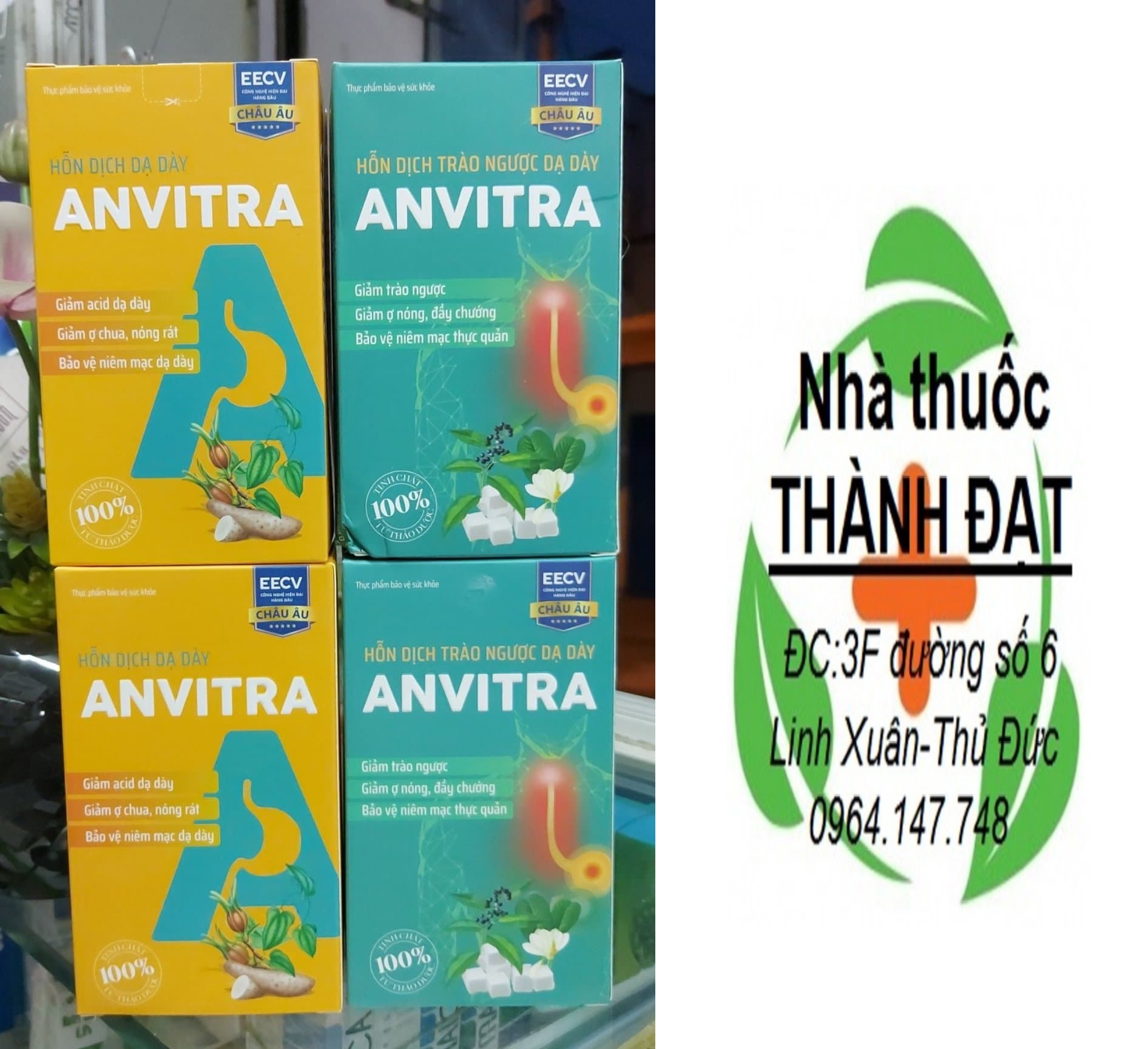 Anvitra hỗn dịch dạ dày 1 hộp 15 gói