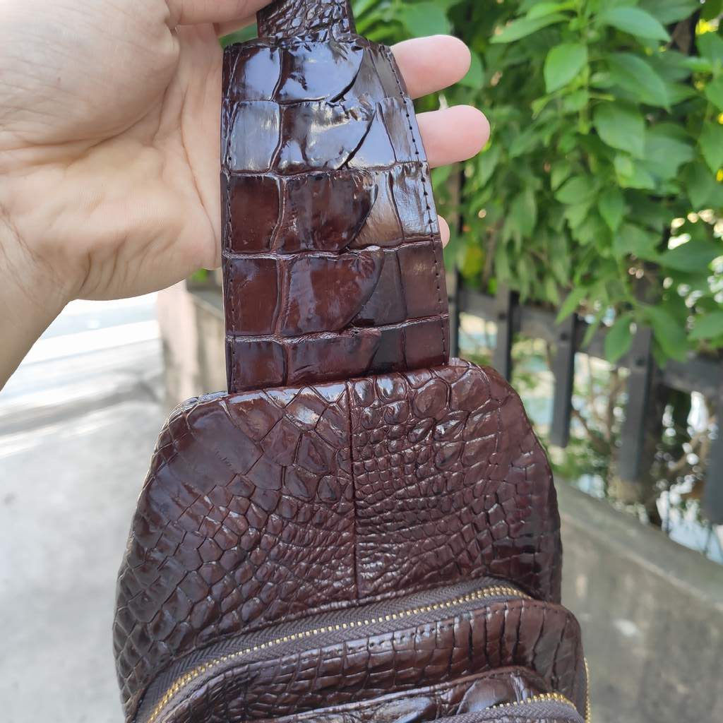 [FREE SHIP] Túi nam đeo ngực [GÙ CÁ SẤU ĐẲNG CẤP ĐÍCH THỰC]