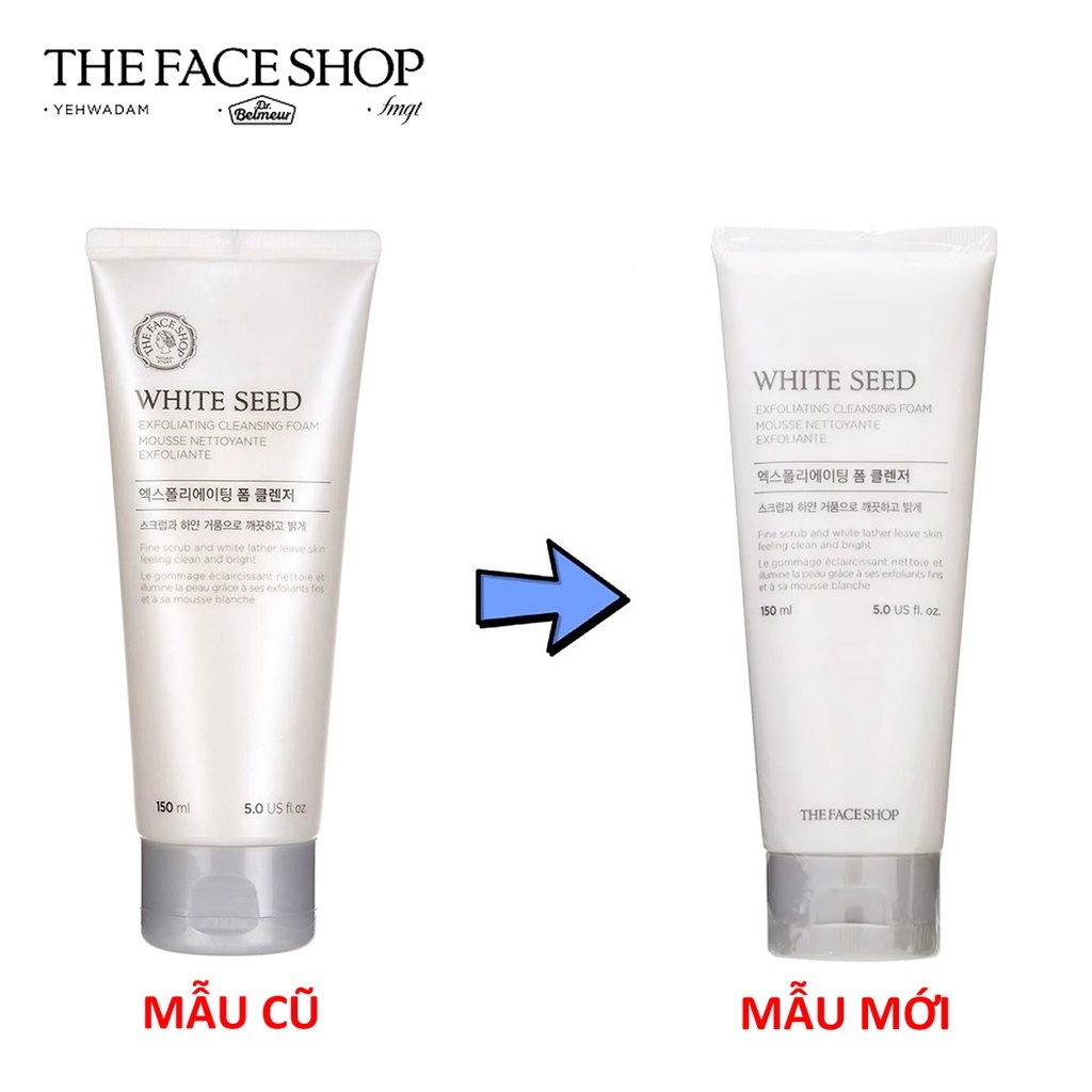 Sữa Rửa Mặt Dưỡng Da Trắng Sáng The Face Shop White Seed Exfoliating Cleansing Foam 150ml