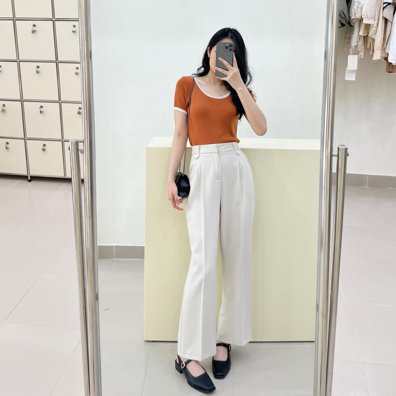 Quần suông Hàn quốc cài khuy Q211