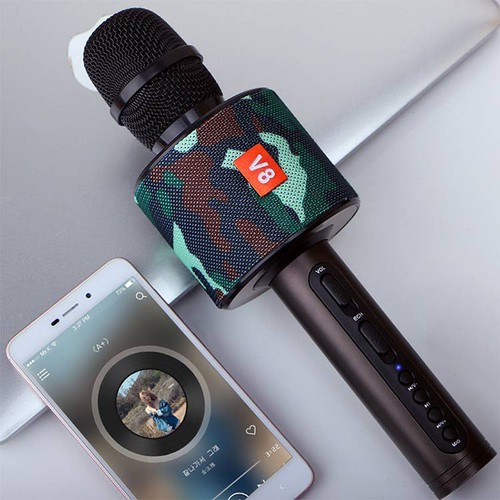 Micro Kèm Loa Bluetooth V8 - Micro Kèm Loa Bluetooth