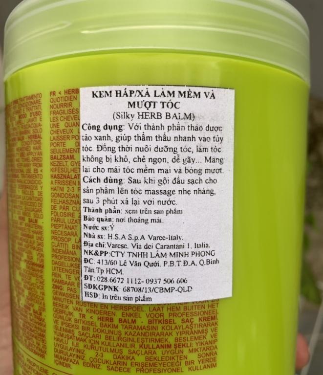 [HCM]Hấp dầu ủ tóc thảo dược chăm sóc tóc hư tổn Silky Herb Balm 1000ml