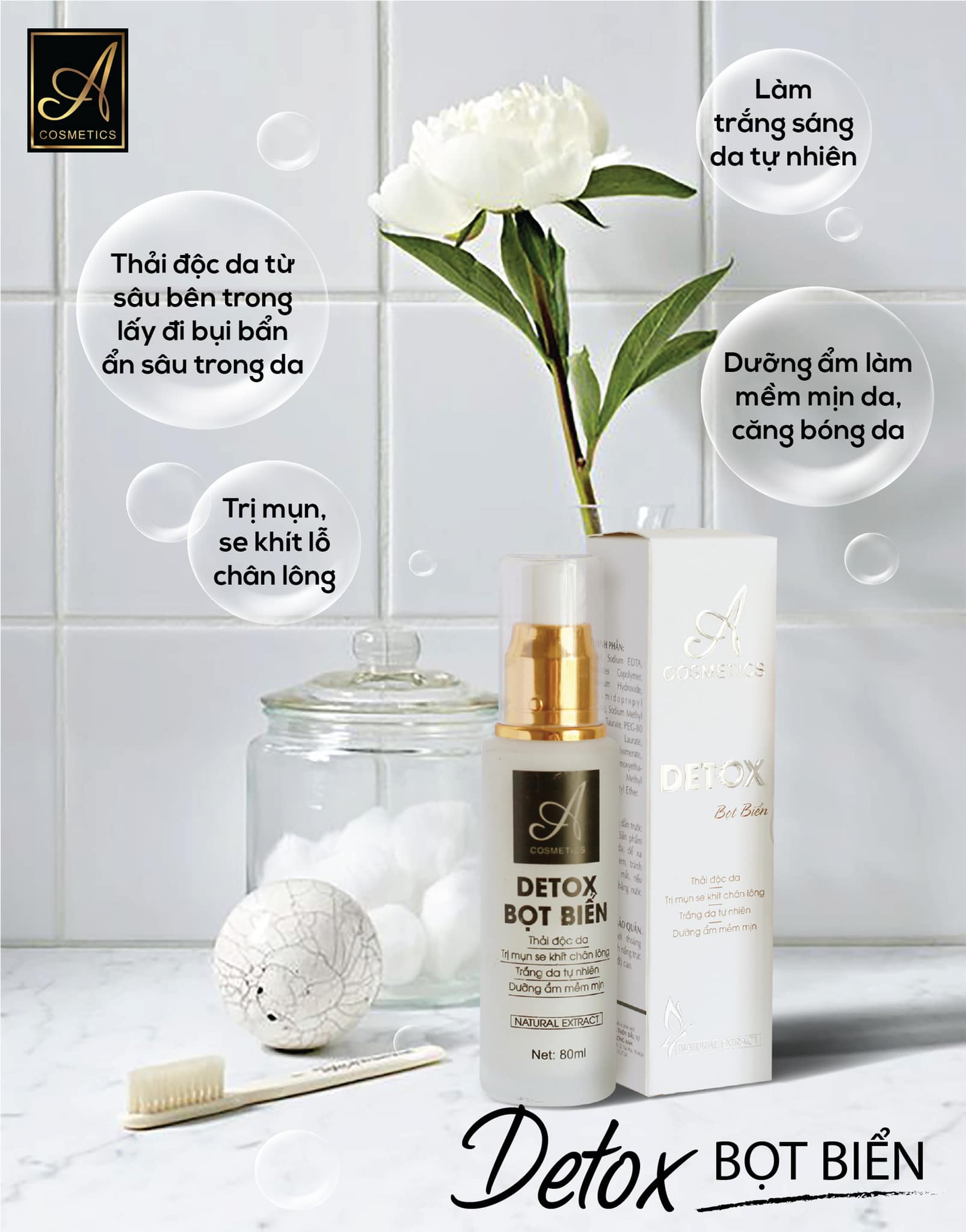 Mặt Nạ Thải Độc Detox Bọt Biển Acosmetics 80ml