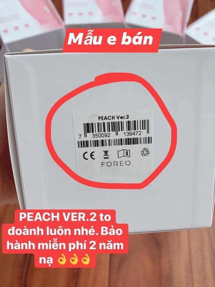 Máy triệt lông Foreo Peach