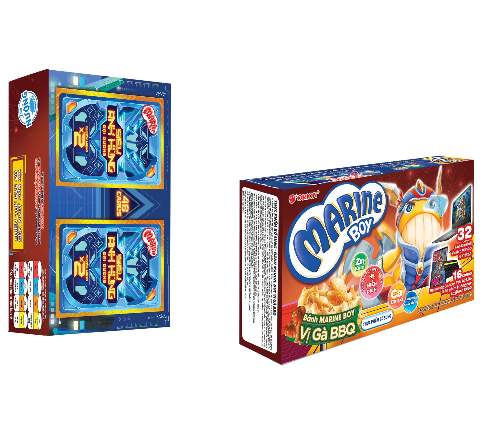 Snack Bánh cá Marine Boy Đủ Vị (1×35g)